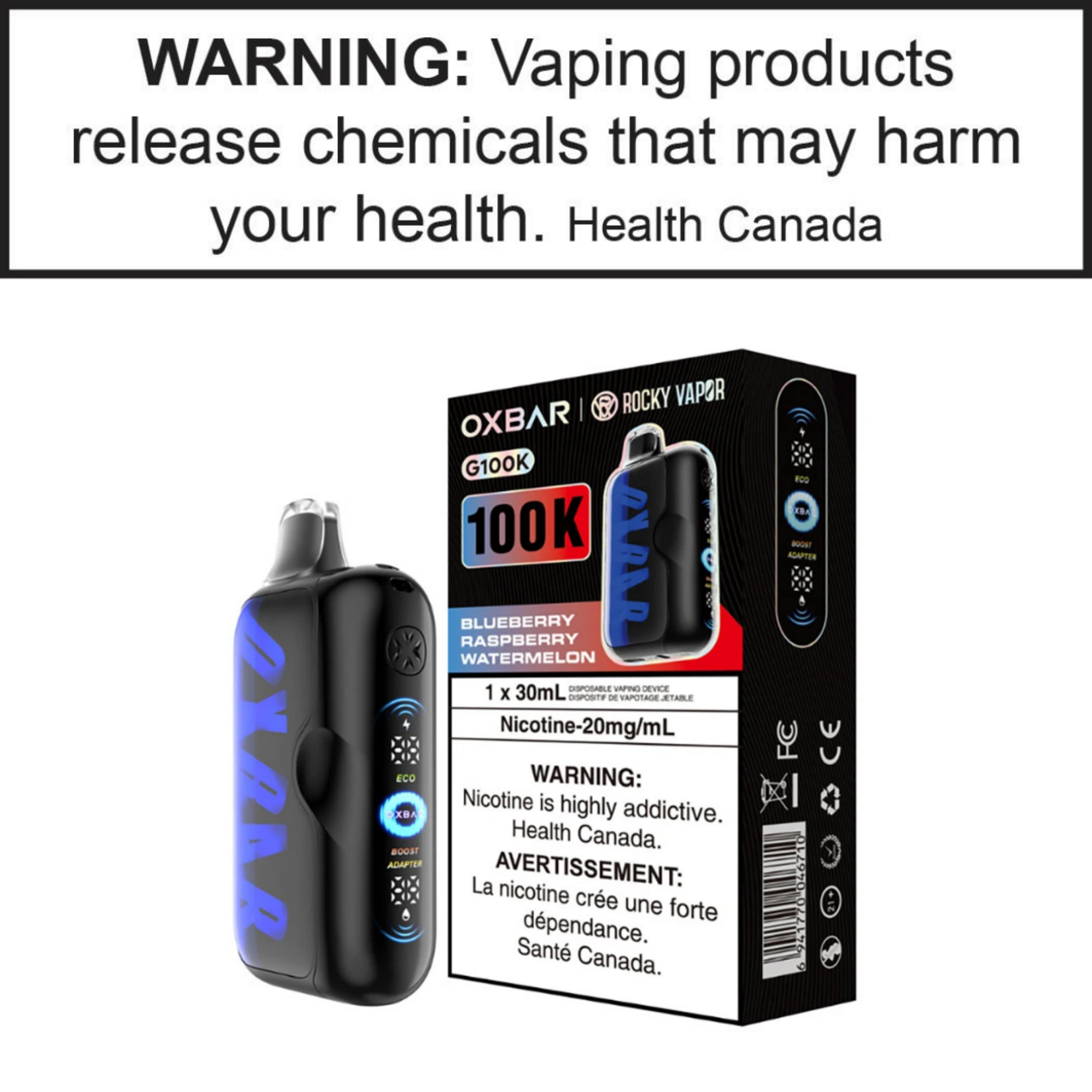 Oxbar Rocky Vapor Oxbar G100K