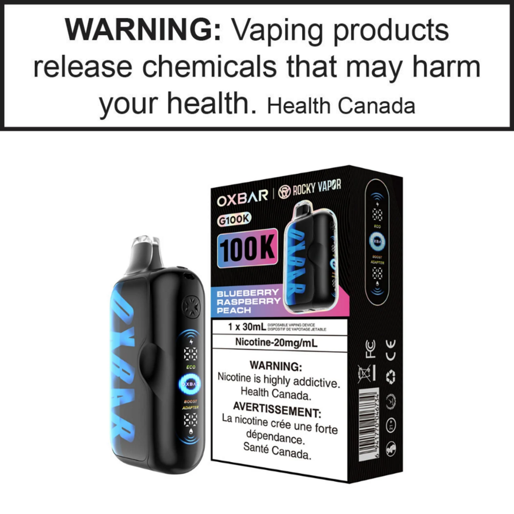 Oxbar Rocky Vapor Oxbar G100K