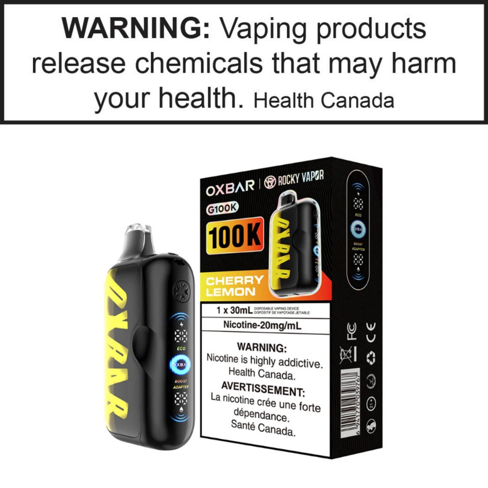 Oxbar Rocky Vapor Oxbar G100K