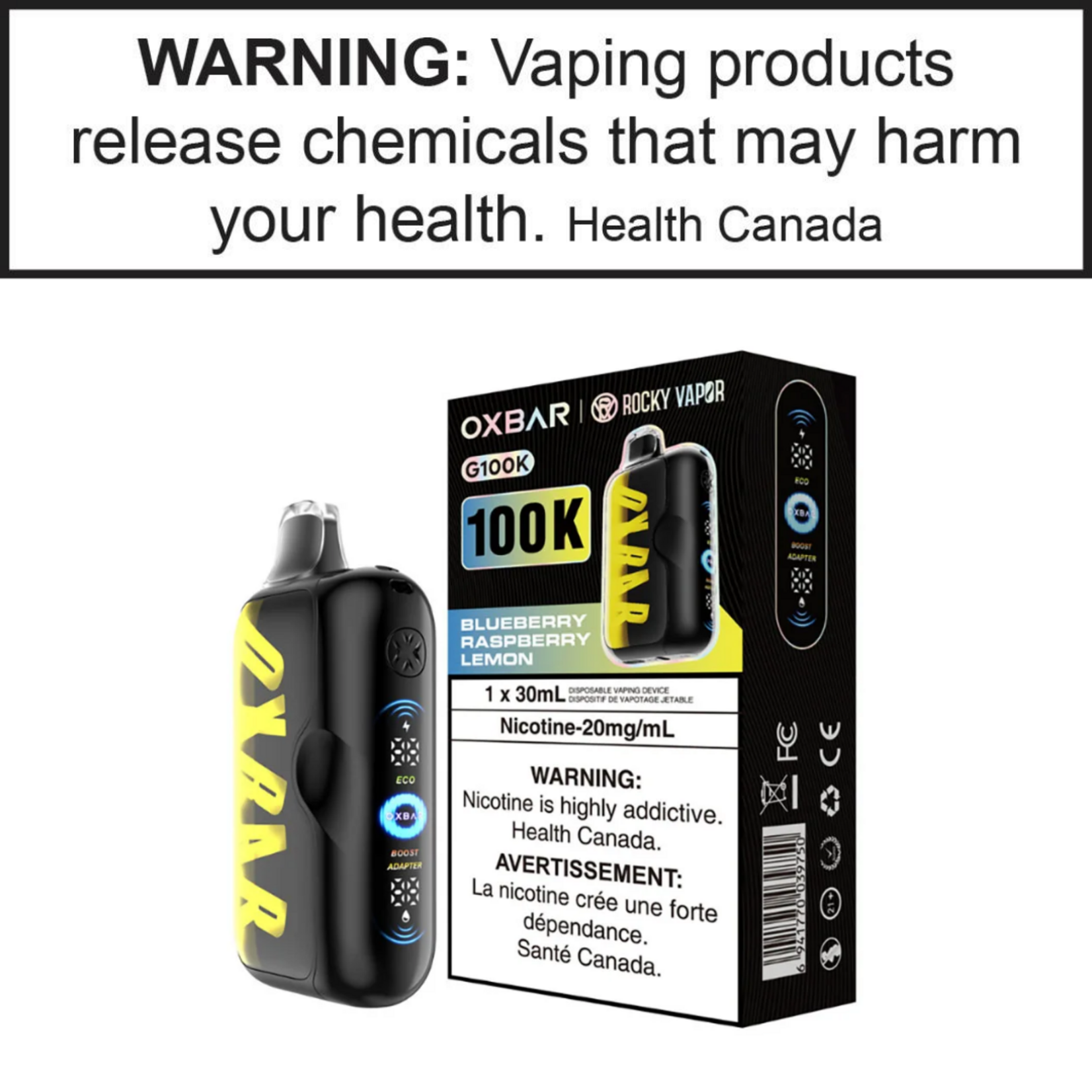 Oxbar Rocky Vapor Oxbar G100K