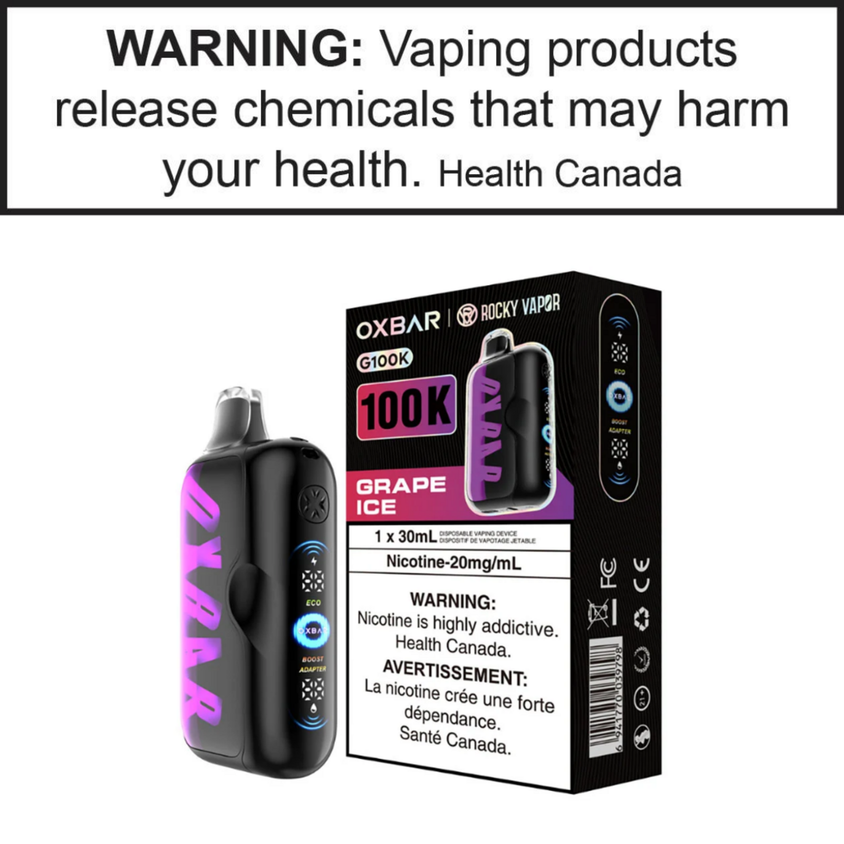 Oxbar Rocky Vapor Oxbar G100K