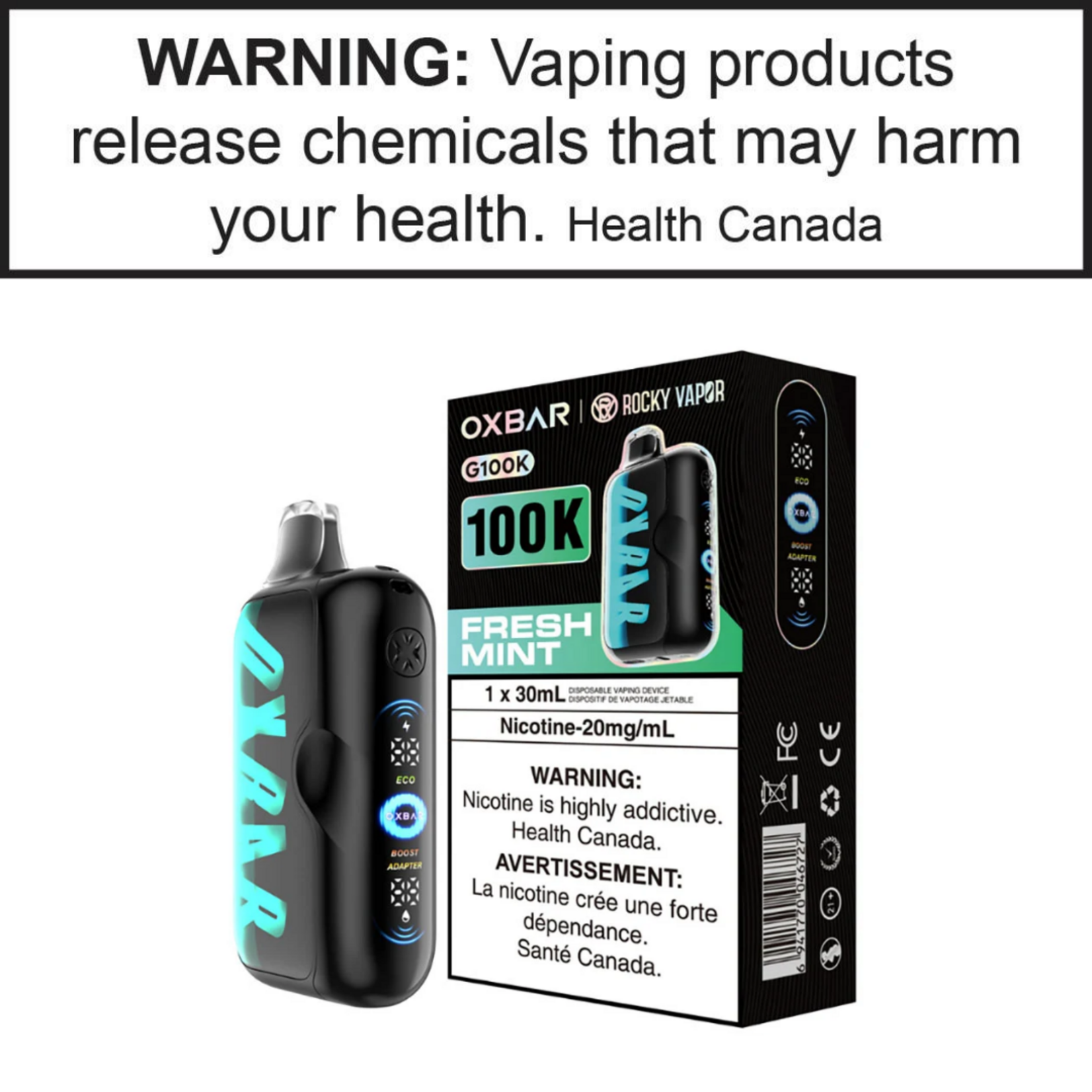 Oxbar Rocky Vapor Oxbar G100K