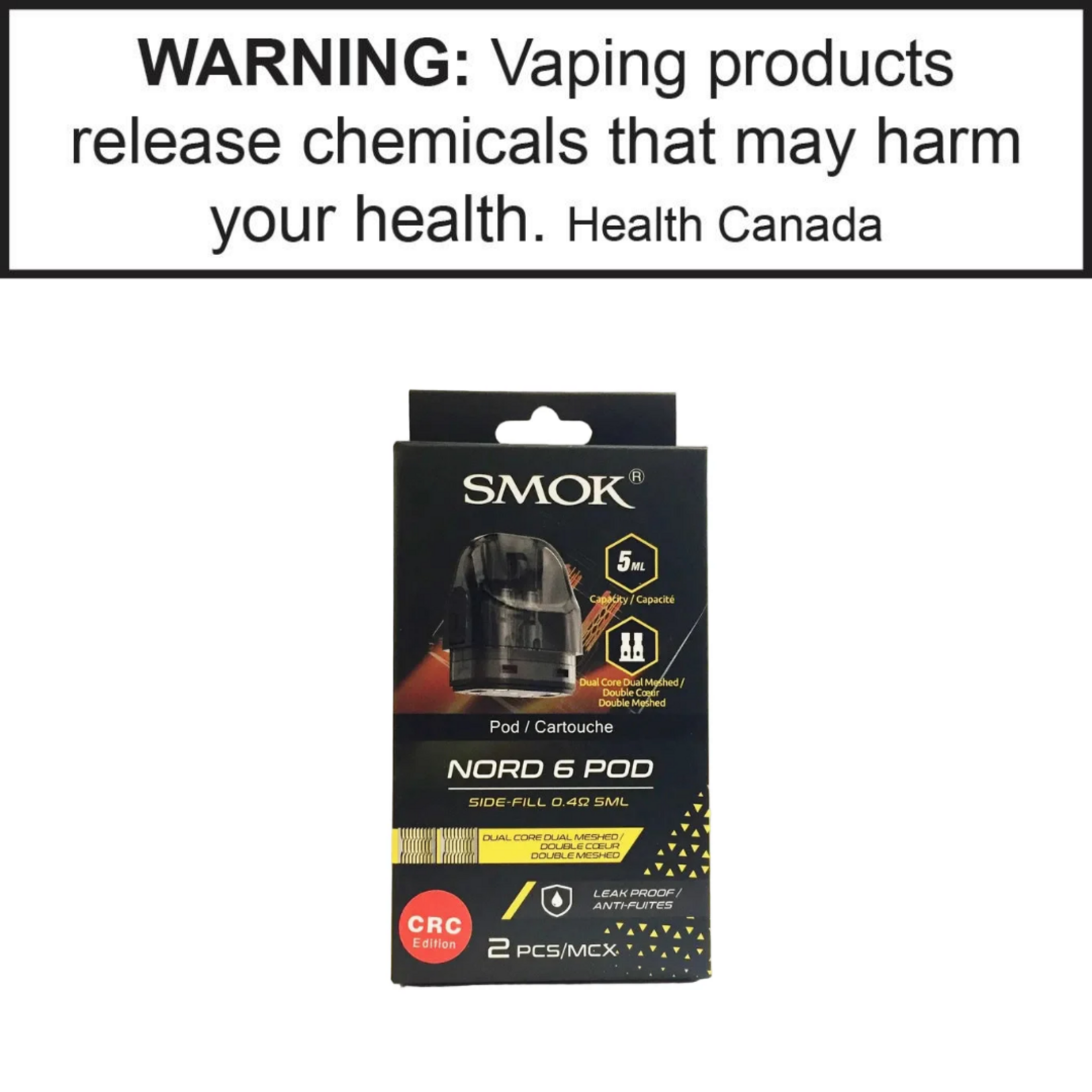 SMOK Smok Nord 6 Dual Core Dual Mesh Pod 0.4ohm 2/pk