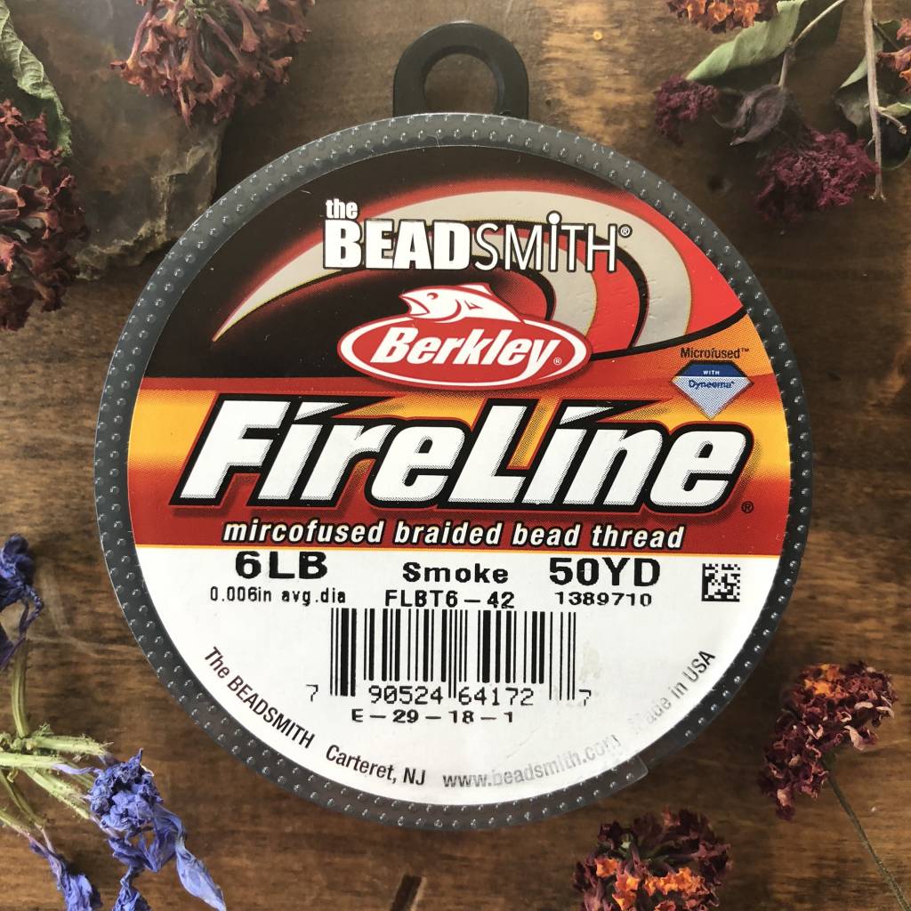 6lb Smoke Fire Line - 50 yd Spool - Off the Beaded Path