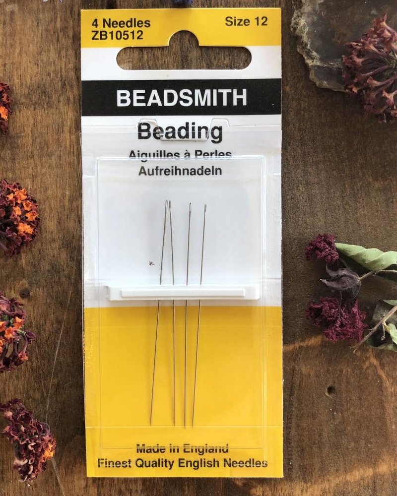 NEEDLES BEADING #12 4/PK