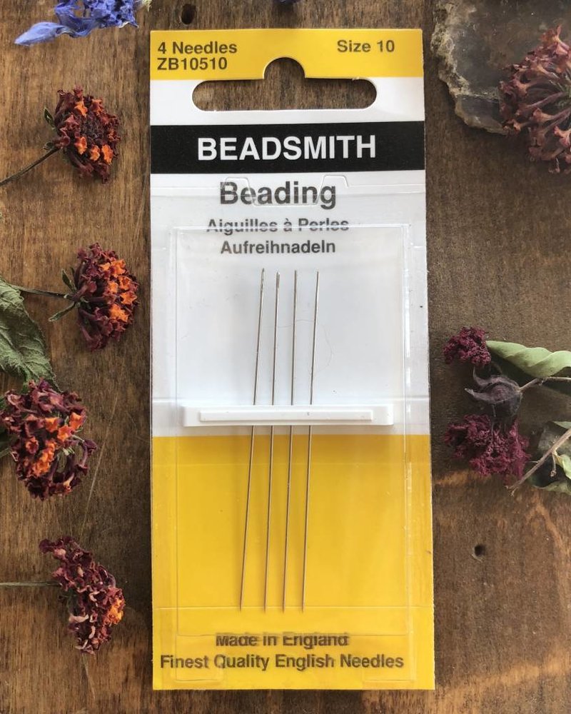 NEEDLES BEADING #10 4/PK