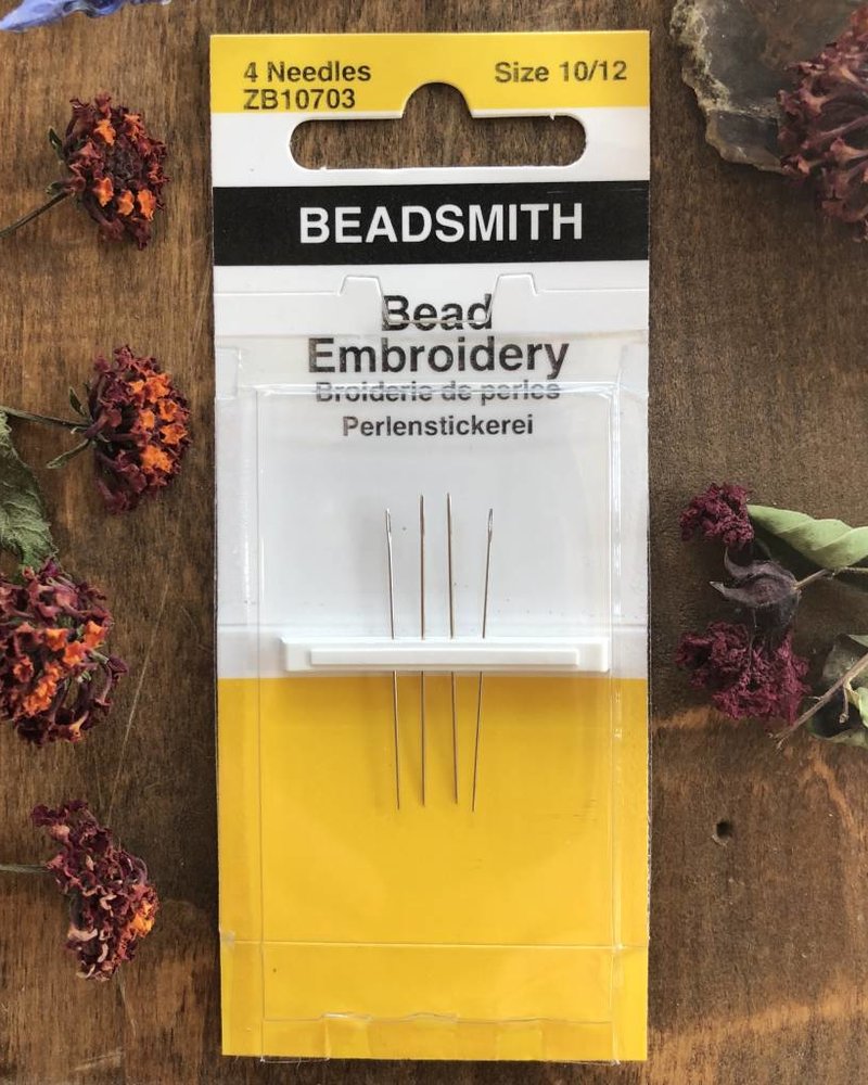 NEEDLES BEAD EMBROIDERY 4/PK