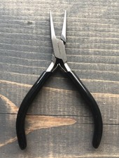 SUPER FINE CHAIN NOSE WITH SPRING- Black Handle