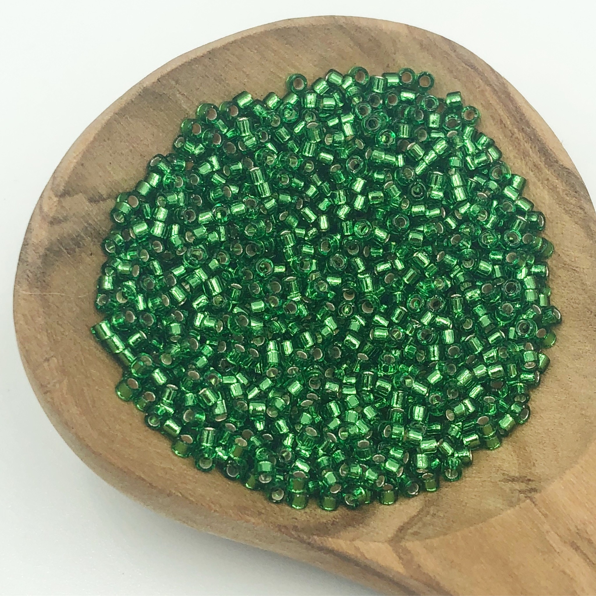 Miyuki Delica Seed Beads, 11/0 Size Metallic Green Teal DB00