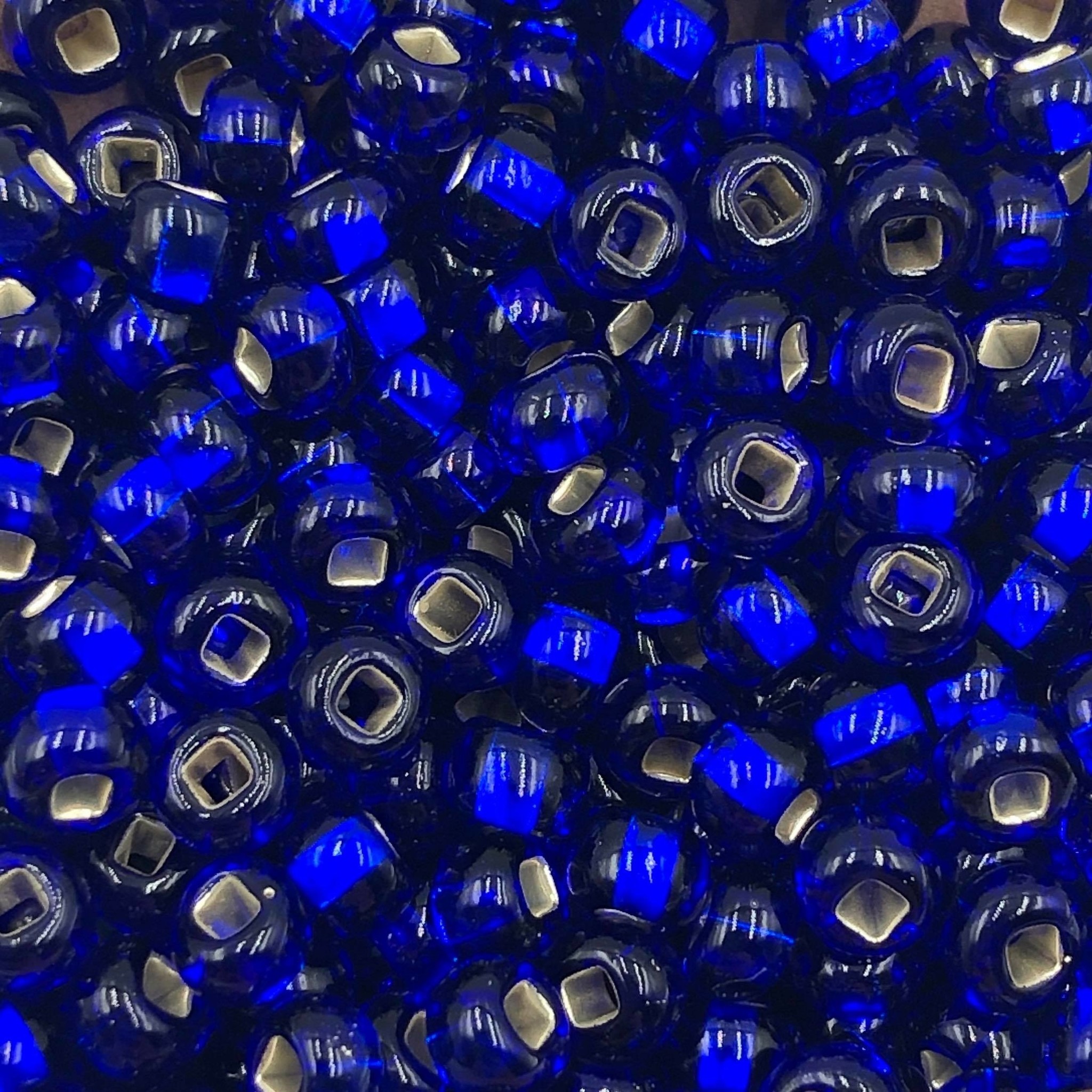 SIZE 6/0 #19 Cobalt Silver Lined - Capital City Beads