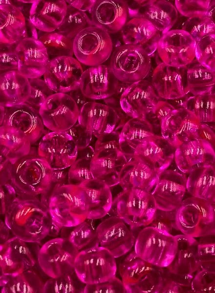 Size 6/0 Czech Glass SIZE 6/0 #1125 Bright Electric Pink