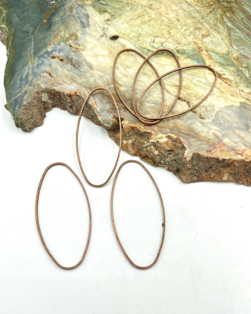 Oval Wire Frame-ANT.COPPER 6pc.