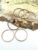 Small Circle Wire Frame-ANT. COPPER-6pc.