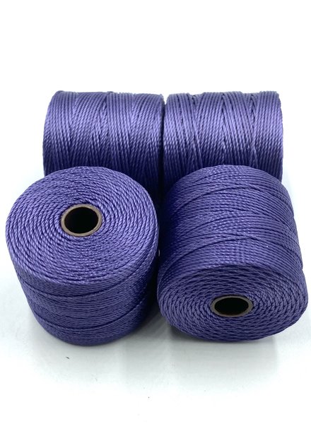 S-LON BEAD CORD MED PURPLE 77YD