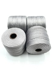 S-LON BEAD CORD: SILVER 77YD