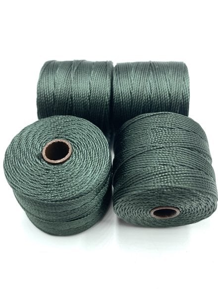 S-LON BEAD CORD EVERGREEN 77YD