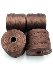 S-LON BEAD CORD BROWN 77YD