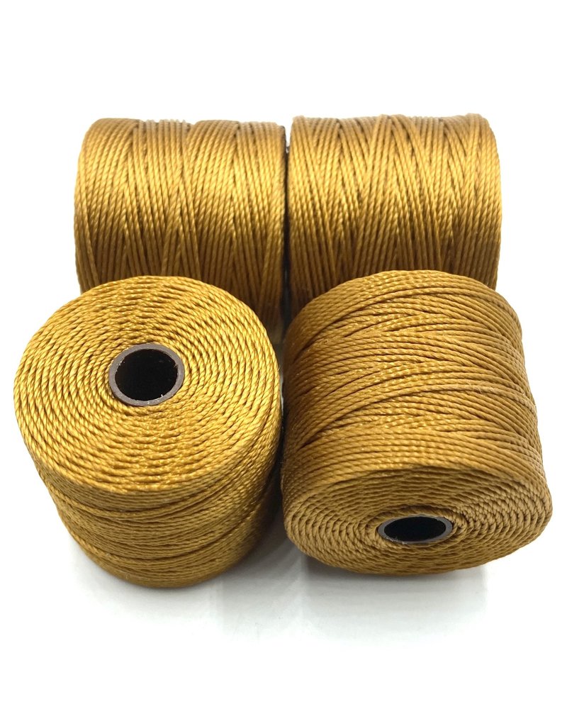 S-LON BEAD CORD GOLD 77YD