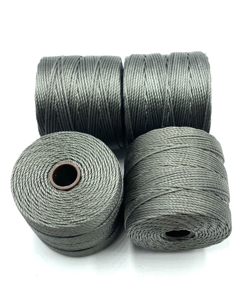 S-LON BEAD CORD GUNMETAL 77YD