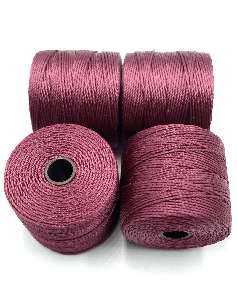 S-LON BEAD CORD: WINE 77YD