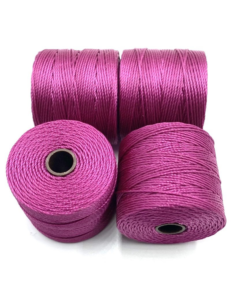 S-LON BEAD CORD MAGENTA 77YD