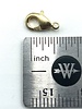 Satin Hamilton Gold Lobster Claw Solid Brass 9x5mm 12pc.