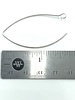 SILVER Eye Shaped Earwire Nickle Free- 6pr.