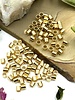 2x2 Gold Tube Crimp Bead-100pc