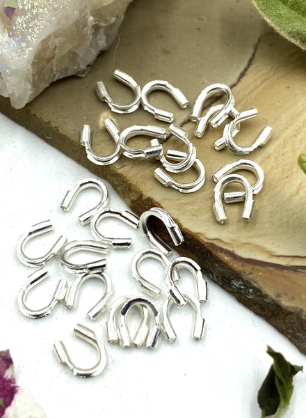 WIRE PROTECTORS: SILVER-  24PC