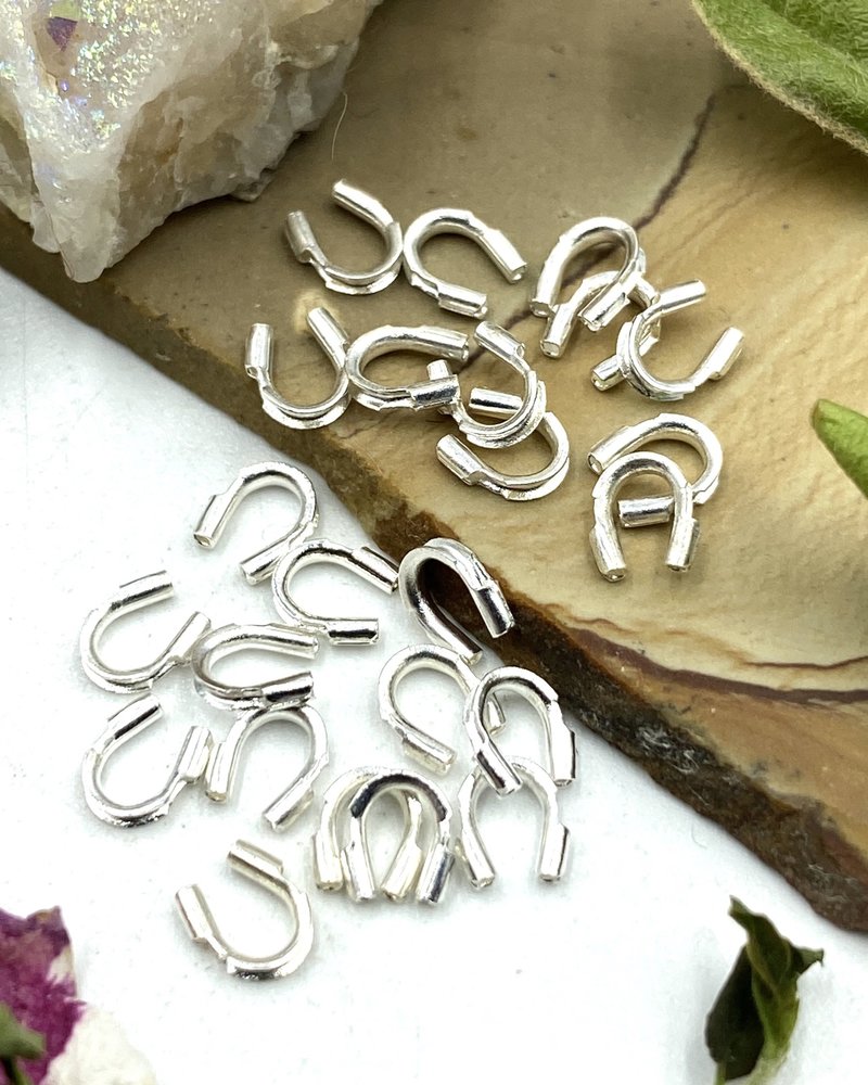 WIRE PROTECTORS: SILVER-  24PC