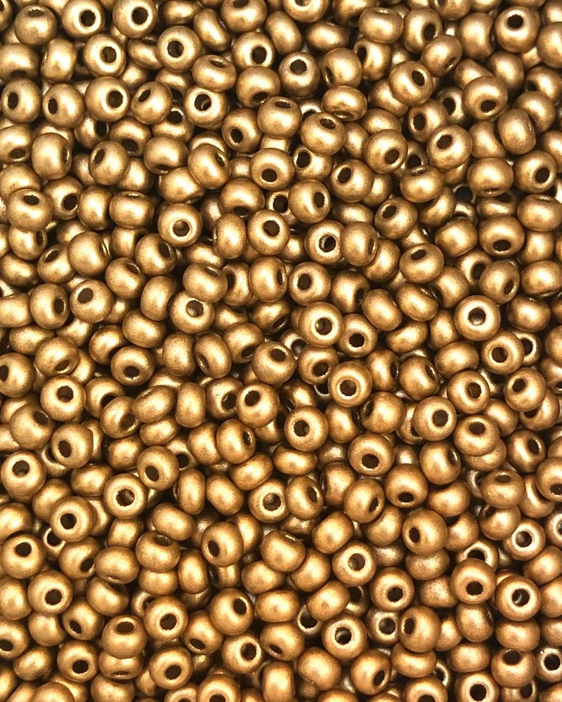 SIZE 8/0 #591 Lt. Gold Supra Metallic - Capital City Beads