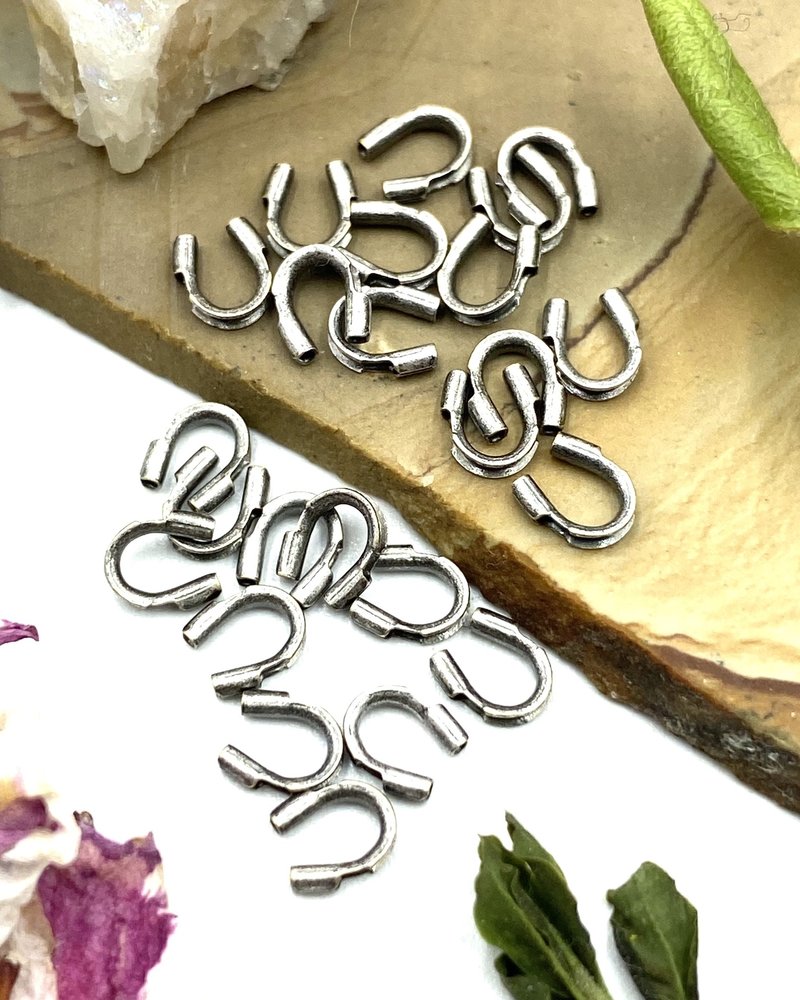 WIRE PROTECTORS: ANTIQUE SILVER- 24PC