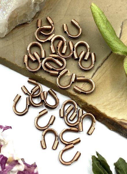 WIRE PROTECTORS: ANTIQUE COPPER- 24PC