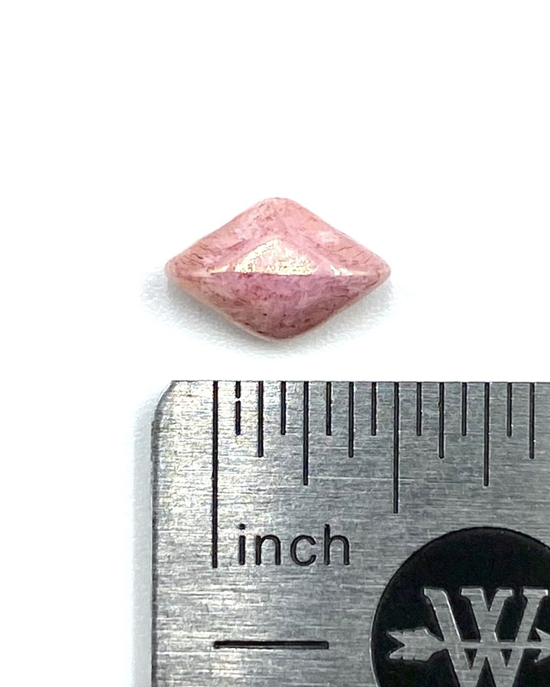 Two Hole Gemduo 8x5mm- Chalk Red Terracota