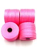 S-LON BEAD CORD 210 77YD NEON PINK