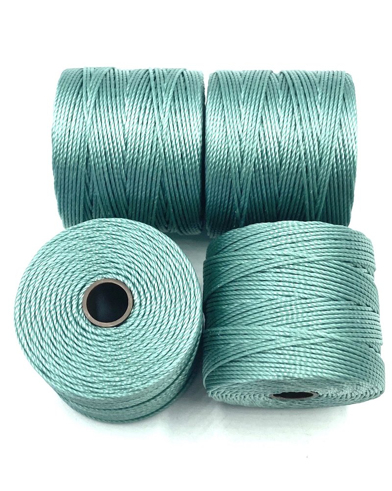 S-LON BEAD CORD (SAGE) VINTAGE JADE 77YD