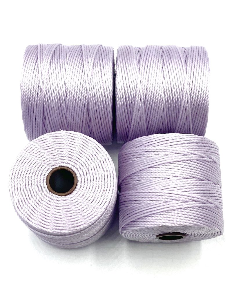 S-LON BEAD CORD: PALE LAVENDER 77YD