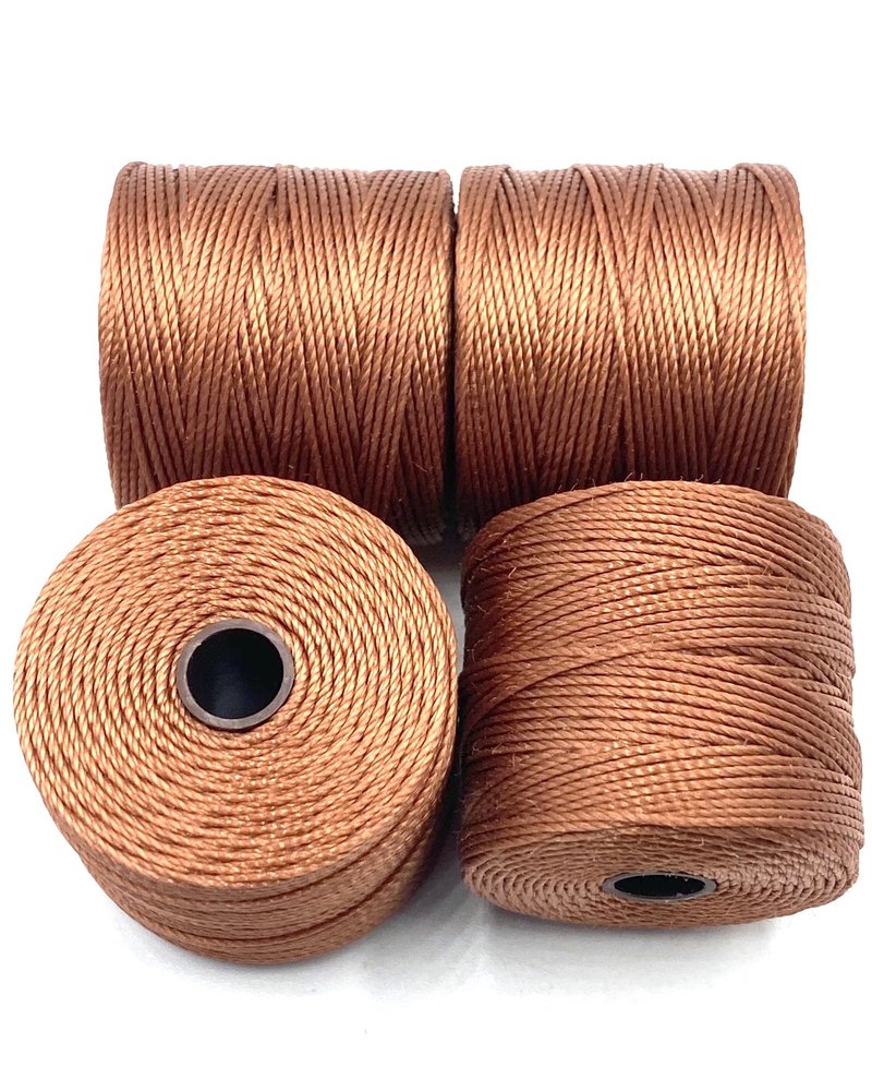 S-LON BEAD CORD NUTMEG COPPER 77YD