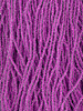 Size 11/0 Czech Glass SIZE 11/0 #408 Neon Purple Lined