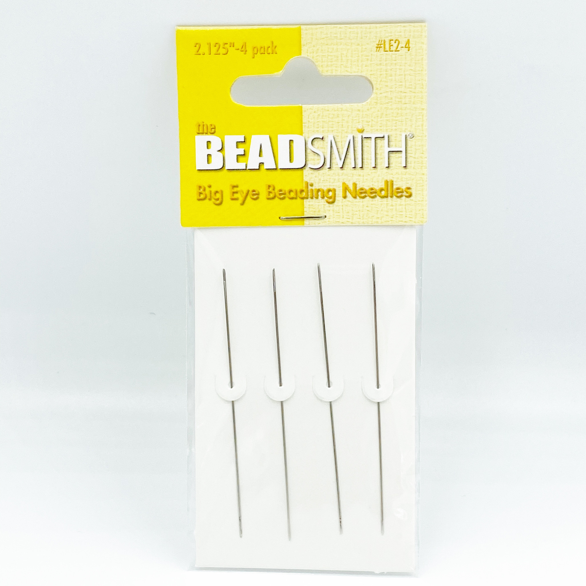  The Beadsmith Big Eye Beading Needles, 5 inches, 4 per