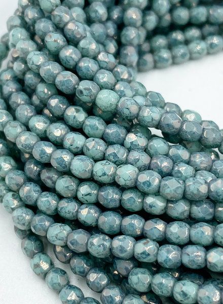 Firepolish 3mm : Luster - Opaque Amethyst - Capital City Beads