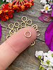 Satin Gold: 6mm Jumpring 24pc. SOLDERED CLOSED