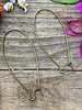 SALE Antique Brass Kidney Wire 18x47- 1Pair