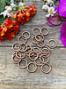 Antique Copper 8mm Jumpring 24pc. SOLDERED CLOSED