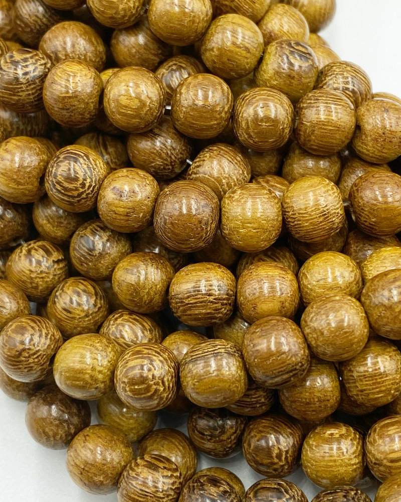 8mm Wood Beads: Natural Robles