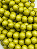 8mm Wood Beads: Chartreuse