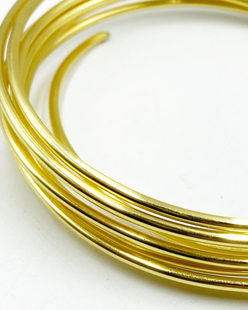 12GA ROUND CRAFT WIRE- NON TARNISH GOLD