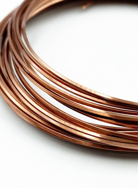 21GA SQUARE CRAFT WIRE - ANTIQUE COPPER