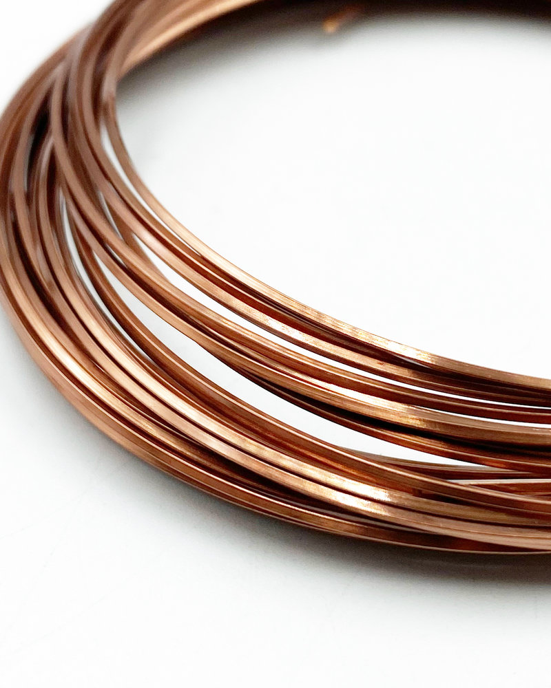 21GA SQUARE CRAFT WIRE - ANTIQUE COPPER