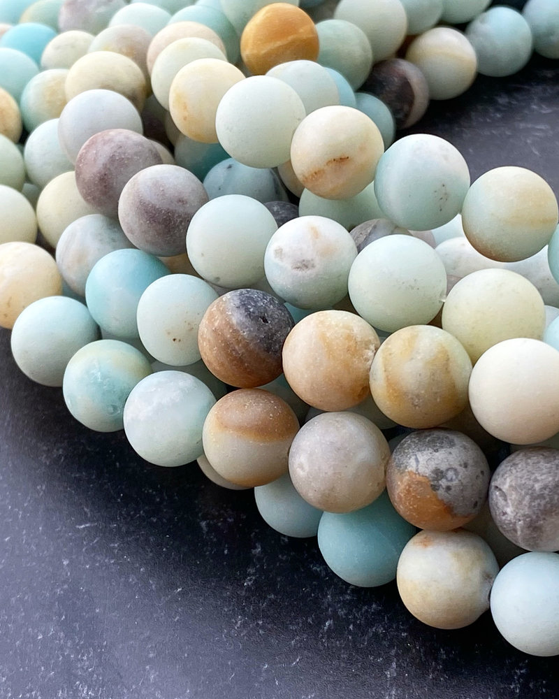 10mm Matte Amazonite